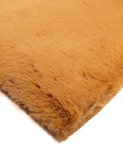 Dywanik Musztardowy 80x150 cm Antypoślizgowy Akcent do Sypialni i Salonu