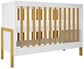 Białe nowoczesne łóżeczko niemowlęce W0-B13