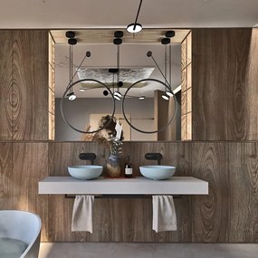 Bateria umywalkowa podtynkowa czarna CONCEPCION black