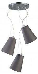 Szara lampa wisząca ø 46 cm Kasel – GTV