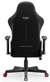 Fotel gamingowy materiałowy czarno-czerwony: Diablo X-Starter