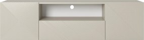 Szafka RTV Asha 167 cm wisząca z szufladą i wnęką - kaszmir