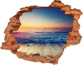 naklejka fototapeta 3D Wschód słońca morze