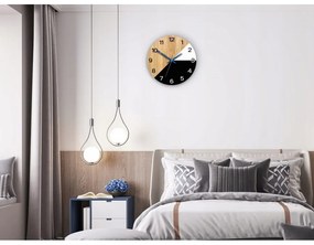 Zegar na ścianę nowoczesny efektowny okrągły cichy do kuchni salonu pokoju