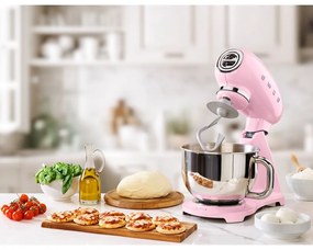 Różowy robot kuchenny Retro Style – SMEG