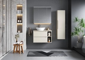 Kaszmirowy Zestaw do Łazienki 80cm Szafka Regał Blat Etna