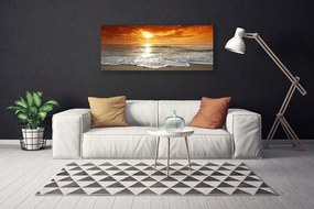 Obraz canvas Zachód Słońca nad Horyzontem