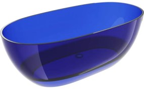 Mexen Pure sapphire wanna wolnostojąca transparentna 170 x 80 cm, korek chrom - 58071708016