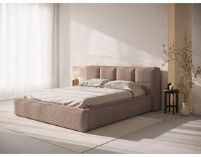 Jasnoróżowy tapicerowany zagłówek 170,5x100 cm Darren – Micadoni