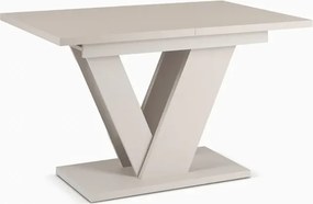 Zestaw Stół Prostokątny Rozkładany CLARK 120-160 cm Kaszmir i 4 Krzesła SAL Beżowe
