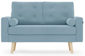 Jasnoniebieska 2-osobowa sofa MANDI