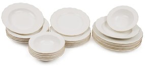 24-częściowy zestaw naczyń porcelanowych Simplicity