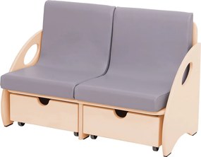 Sofa dziecięca do przedszkola z materacami Franek