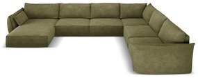 Zielony narożnik (prawostronny) Vanda – Mazzini Sofas