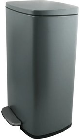 Spirella Kosz na śmieci z pedałem soft-close Akira 50 l, matowy szary, 50 l