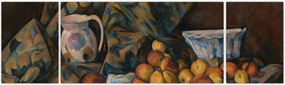 Obraz - Paul Cézanne, Still Life with Apples and Peaches, reprodukcje (170x50 cm)