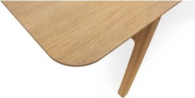 Rozkładany stół z dodatkowym blatem w dekorze dębu 90x180 cm Curved – Woodman