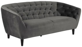 Szara sofa welurowa - Polli 3X