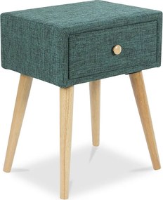 Stolik nocny 46,5x37x62 cm turkusowy