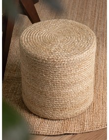 Puf w naturalnym kolorze Jutta Gold – Hanse Home