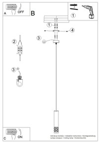 Lampa wisząca LIRO 1 biała SOLLUX  LIGHTING