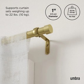 Stalowy regulowany karnisz 168 - 305 cm Cappa – Umbra