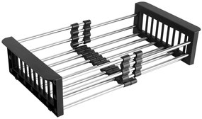 Regulowany czarny ociekacz na zlew L6-S31