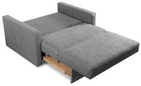 Fotel do Spania MILAN 2 Rozkładany Dwuosobowy Szary Nowoczesny