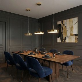 LAMPA SUFITOWA WISZĄCA LED APP1686-1CP 30CM ZŁOTA