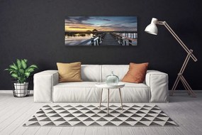 Obraz na płótnie Monumentalny Most nad Rzeką