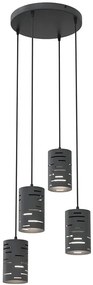 Czarna lampa wisząca w stylu loftowym - D148 H8-N91