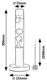 Rabalux 76029 dekoracyjna lampa stołowa LED Lavastic, żółty