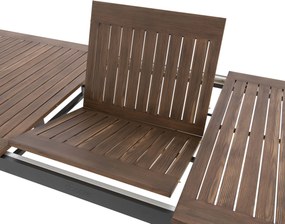 Doppler EXPERT WOOD Plus - ogrodowy rozkładany stół aluminiowy 150/210 x 90 x 75,5 cm - Towar z drobną wadą (N640)
