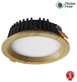 APLED - LED Oświetlenie RONDO WOODLINE LED/6W/230V 4000K śr. 15 cm sosna solidne drewno