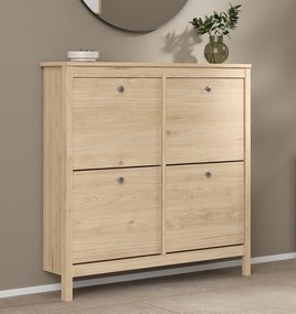 Szafka na buty Madrid z 4 półkami, jackson hickory