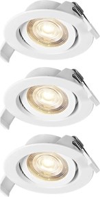 Osram - Zestaw 3x opraw wpuszczanych SPOT LED/4,9W/230V 2700K białe