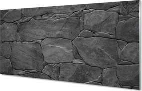 Szklany Panel Kamienny Mur Dekoracyjny