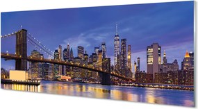 Panel Szklany Most w Blasku Zachodzącego Słońca