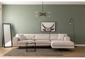 Beżowa sofa narożna Artie Jivago, narożnik prawy