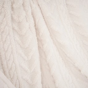 4Home Koc Cozy Knit kremowy, 150 x 200 cm