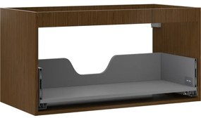 Mexen Box-A korpus szafki podumywalkowej 90 cm, 1 szuflada, orzech - 91AX0-0900-470-1-86