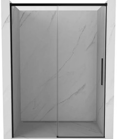 Mexen Rox drzwi prysznicowe rozsuwane 145 cm, transparent, czarne - 8C2-145-000-70-00