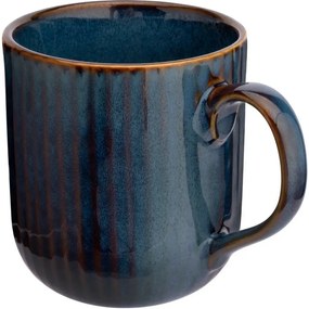 Altom Kubek porcelanowy Reactive Stripes niebieski, 400 ml