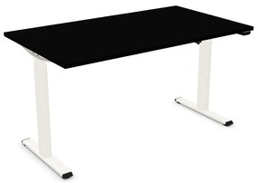 Biurko eCOMO 140x70cm czarne z regulacją wysokości NOWY STYL