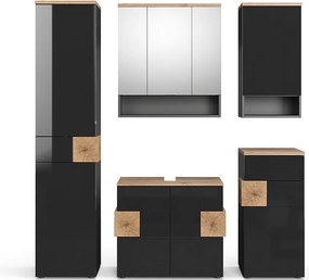 Zestaw mebli łazienkowych antracyt 73x37x64 eden