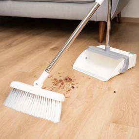4Home Miotła ze śmietniczką na drążku Leniuch