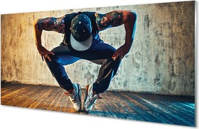 Panel szklany do Kuchni Tancerz Hip-Hop w Akcji