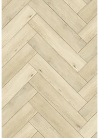 Mexen Calera próbka paneli winylowych jodełka 635 x 127 mm SPC 6,5 mm, podkład IPEX 1,5 mm, 4 V-Fuga, Dąb - F1168-S
