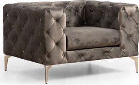 Nowoczesny fotel – 108 cm x 70 cm x 90 cm – Antracyt – Drewno bukowe i płyta wiórowa