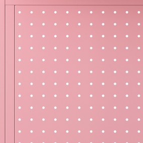 Metalowa nadstawka na biurko JENNY, 950 x 980 x 220 mm, różowa